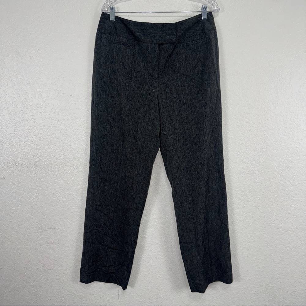 Larry Levine Stretch Dress Pants Grey Plus 14 Office Business Minimalist‎ #cc
